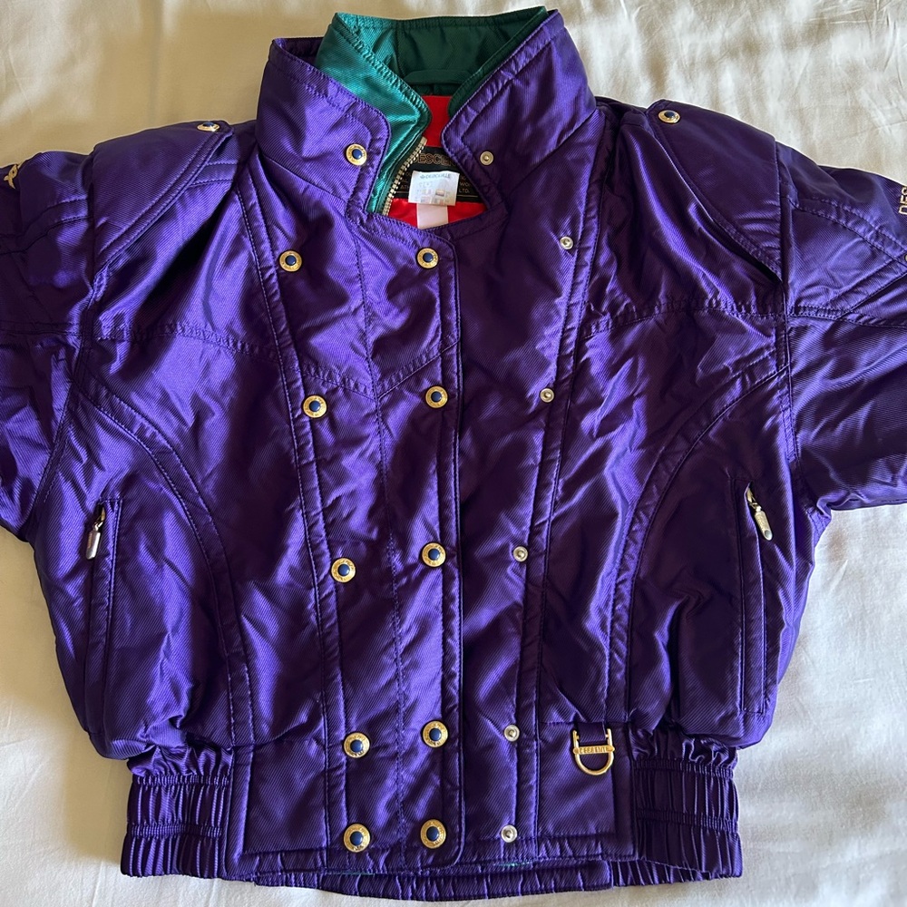 Women’s Vintage Descente Purple Puffer Ski Jacket